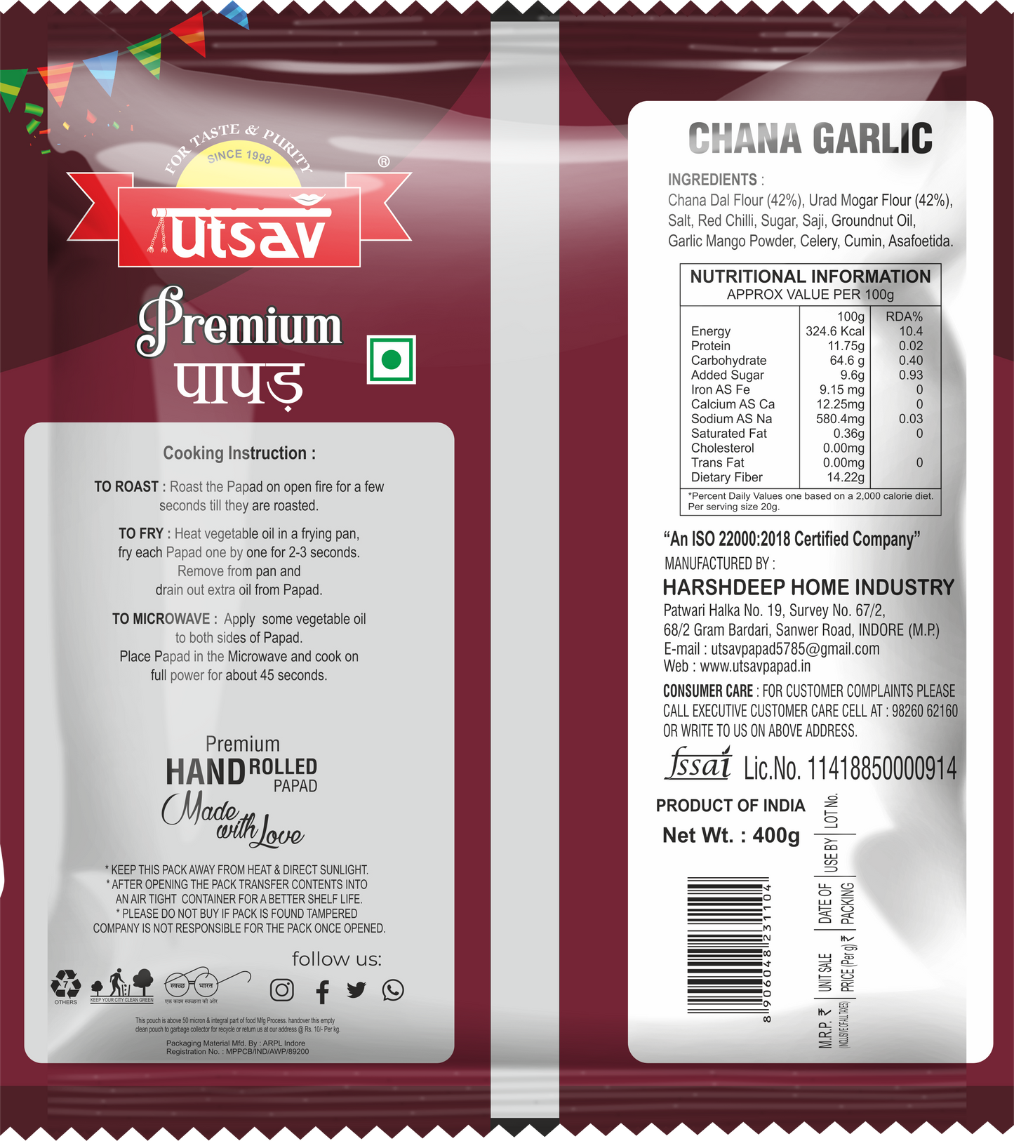 UTSAV CHANA GARLIC